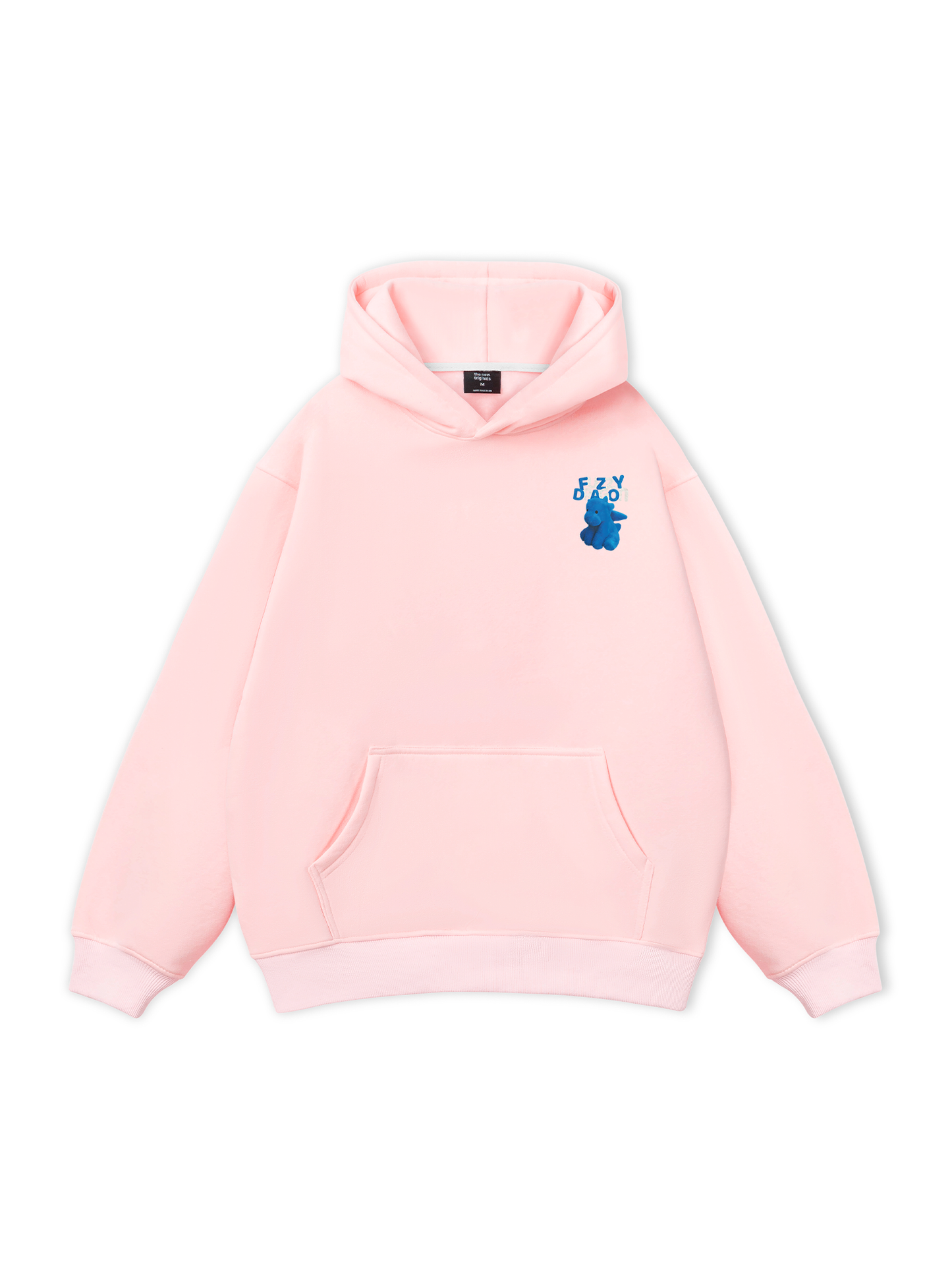 Áo Hoodie Nỉ Bông Fuzzy Font Dragon Blue