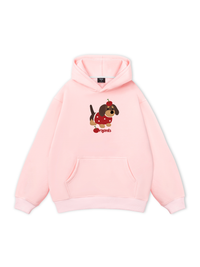 Animal Cute Puppy With Cherry Hoodie