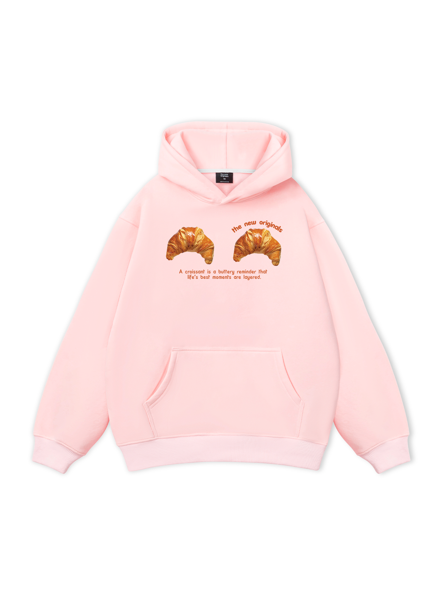 Áo Hoodie Nỉ Bông Croissant Quote
