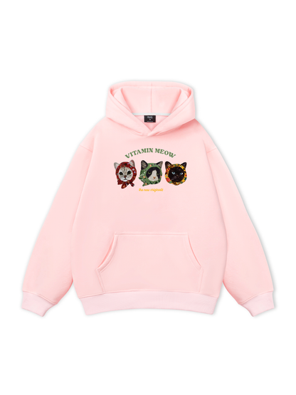 Áo Hoodie Nỉ Bông Vitamin Meow