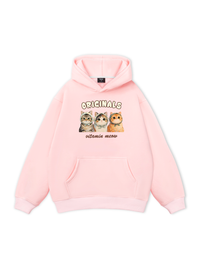Áo Hoodie Nỉ Bông Cute Three Cat Vitamin Meow
