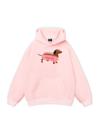 Pink Dachshund Hoodie