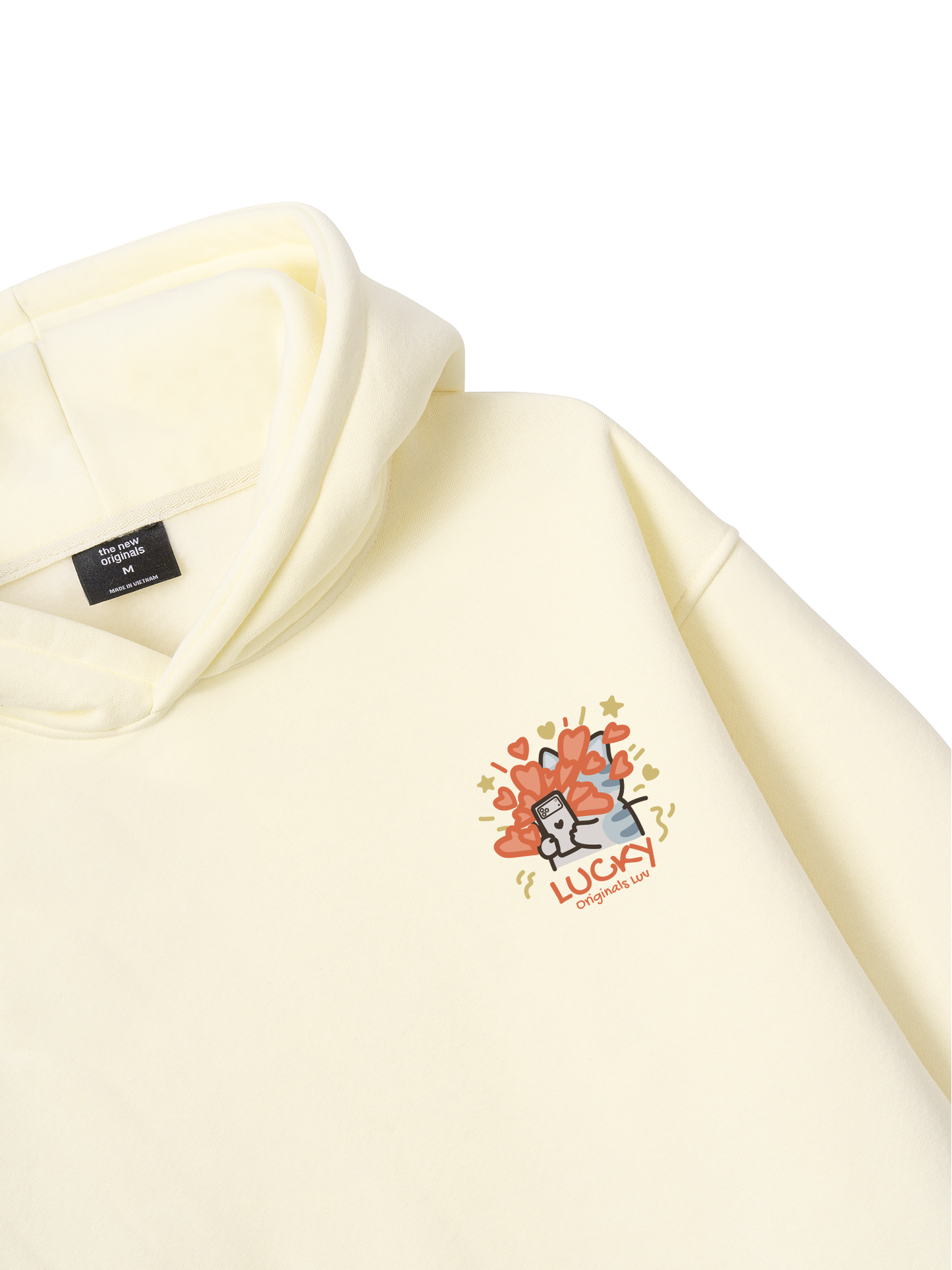 Áo Hoodie Nỉ Bông Lucky Luv Cat Couple