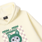 Animal Mood Meow Green Pink Hoodie