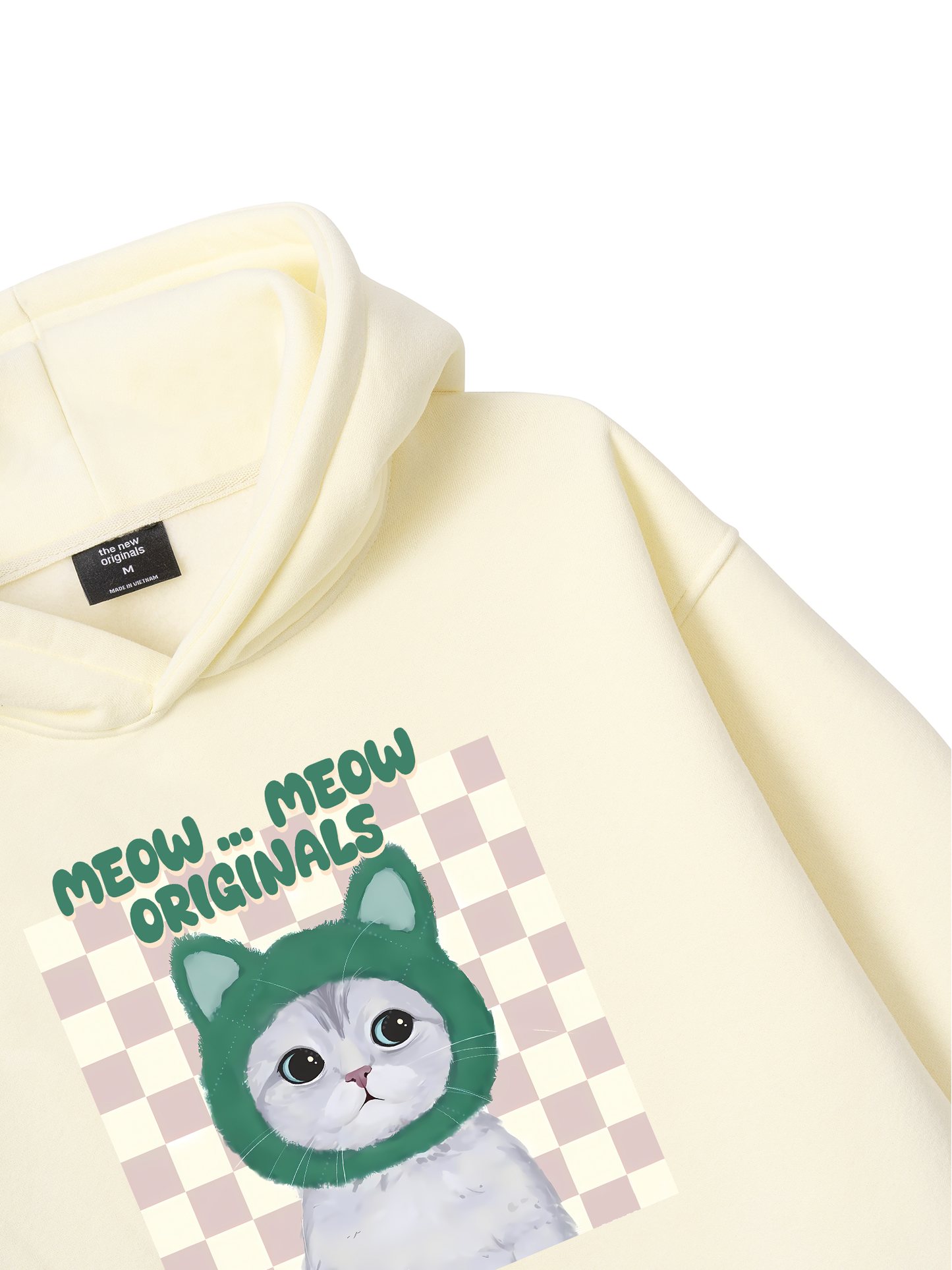 Animal Mood Meow Green Pink Hoodie