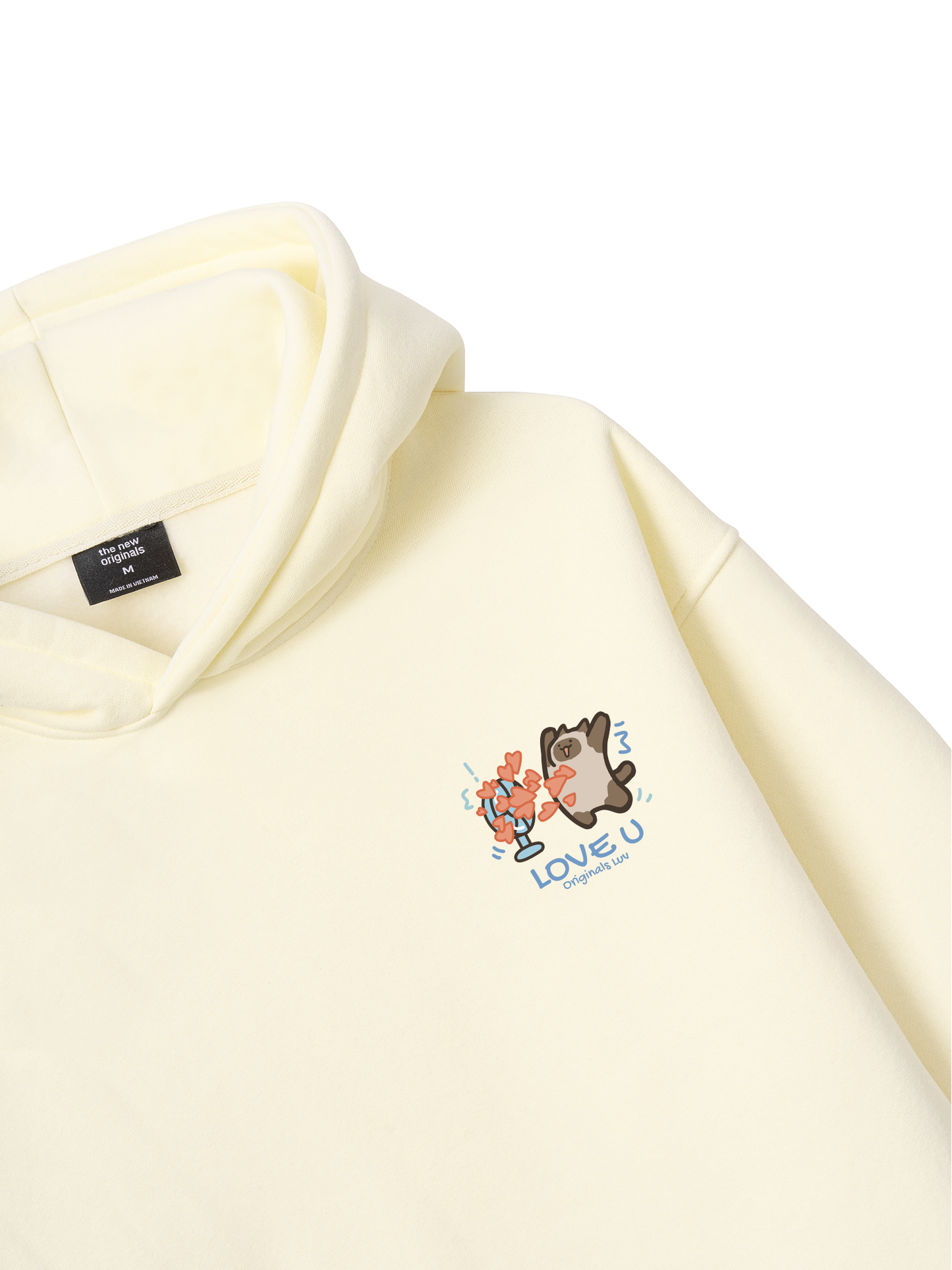 Áo Hoodie Nỉ Bông Love You Cat Couple