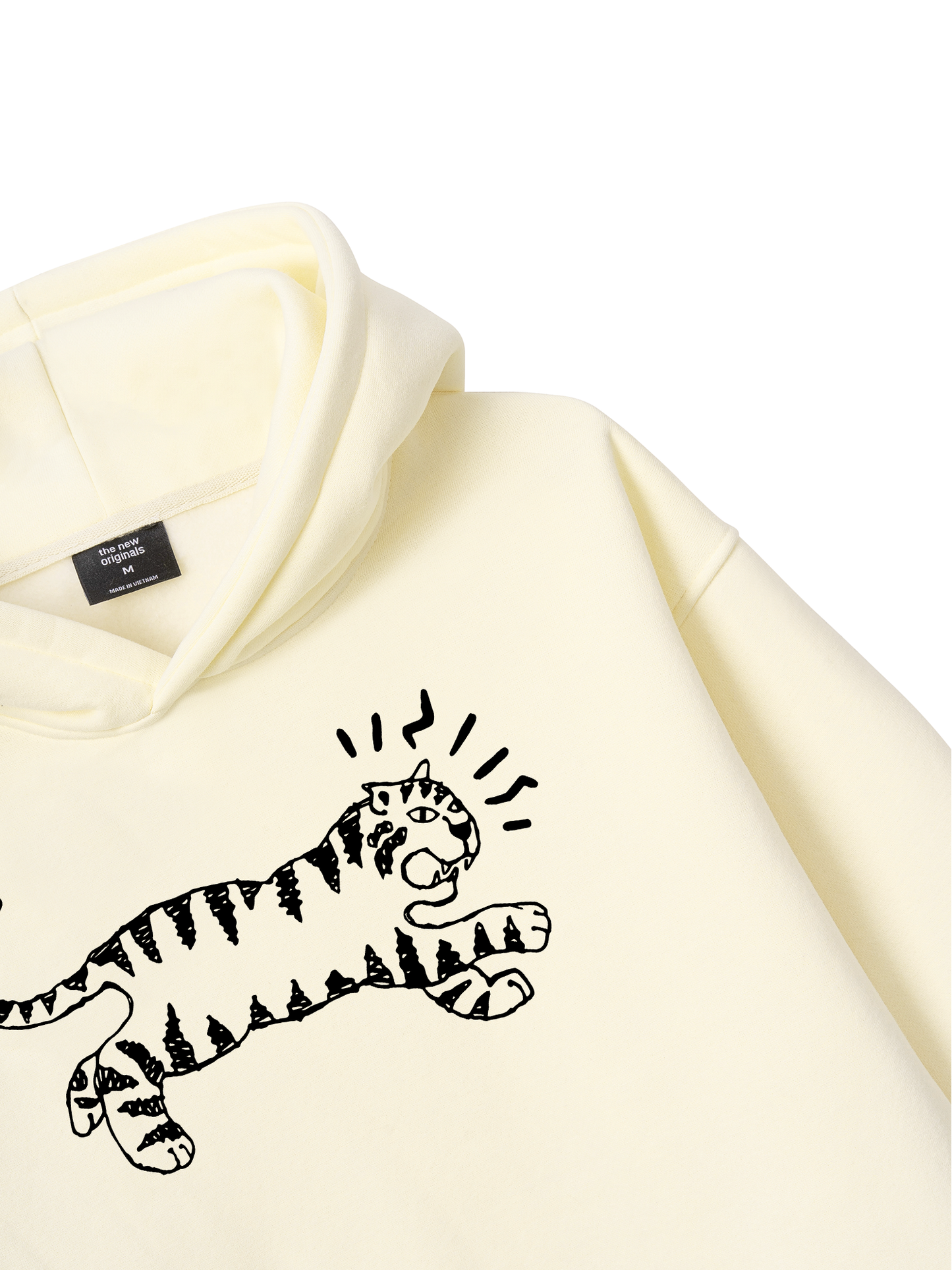 Áo Hoodie Nỉ Bông Tiger Sketch