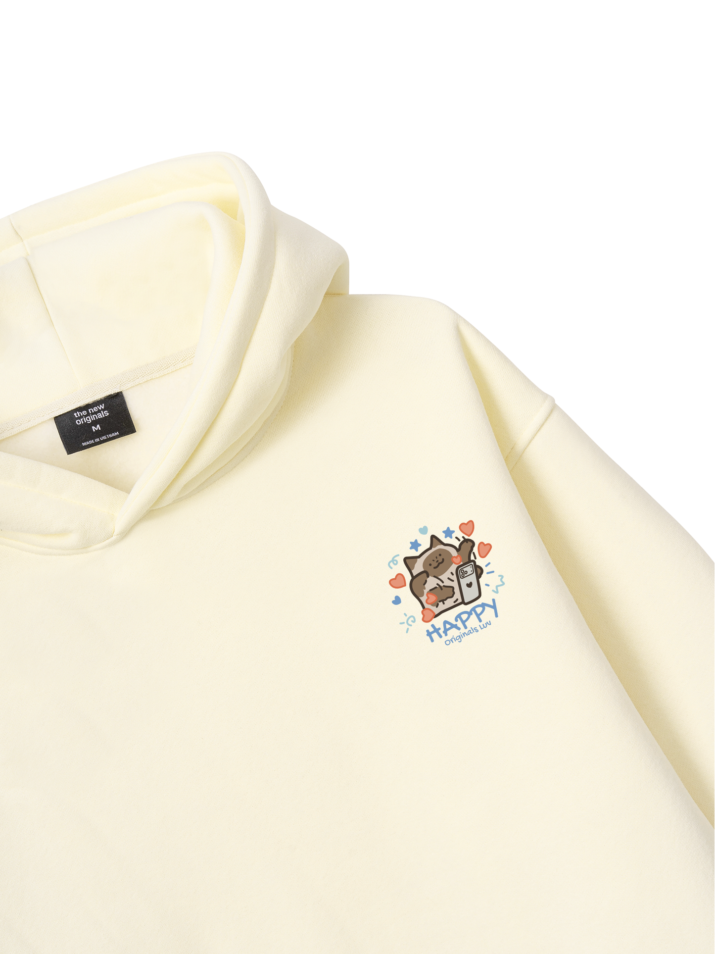 Áo Hoodie Nỉ Bông Happy Luv Cat Couple