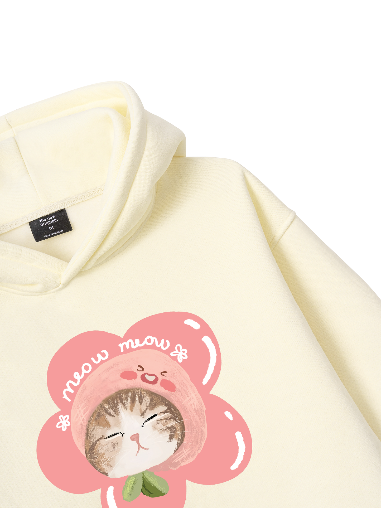 Áo Hoodie Nỉ Bông Flower Cat