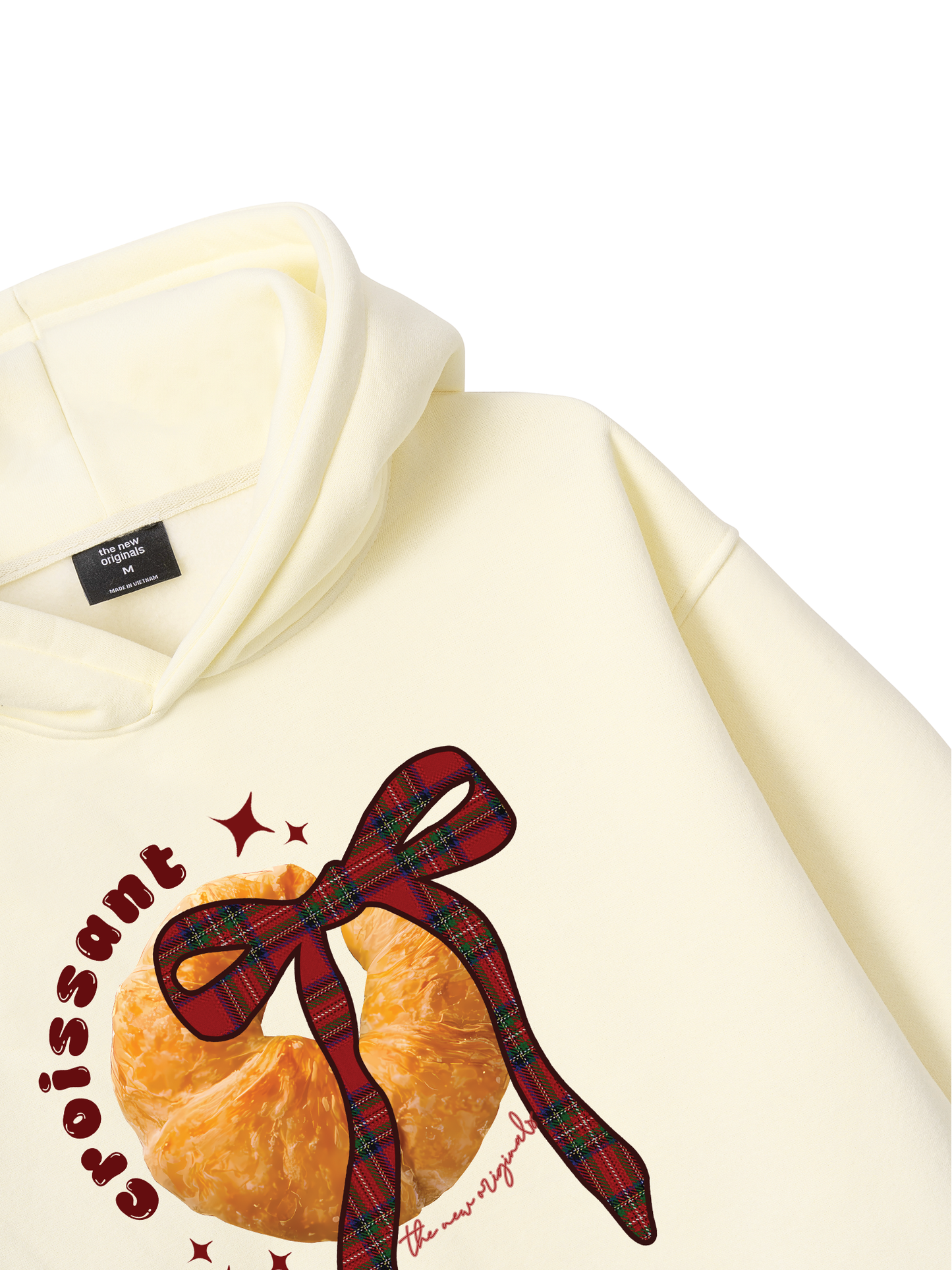 Áo Hoodie Nỉ Bông Sweet Pastry Red Plaid Bow