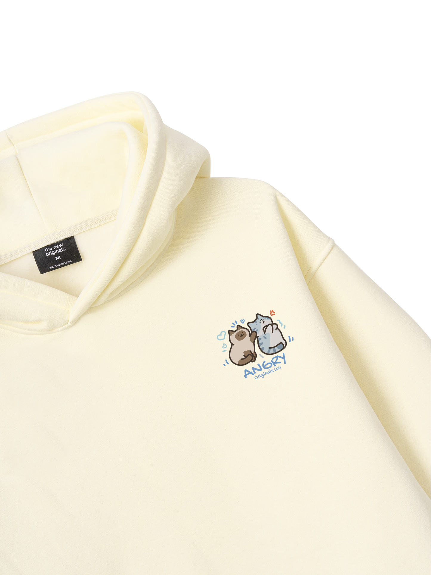 Áo Hoodie Nỉ Bông Angry Luv Cat Couple