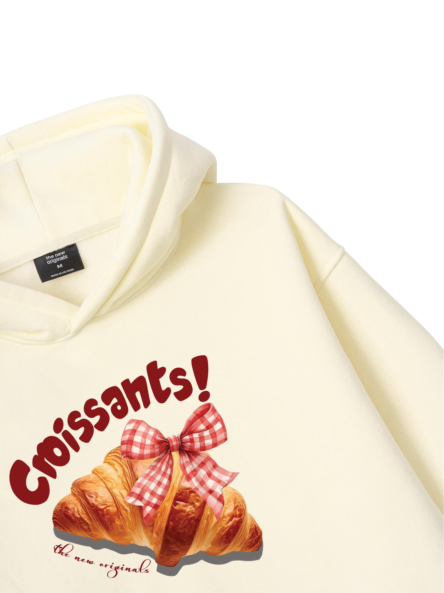 Áo Hoodie Nỉ Bông Sweet Pastry Red Bơ Croissant