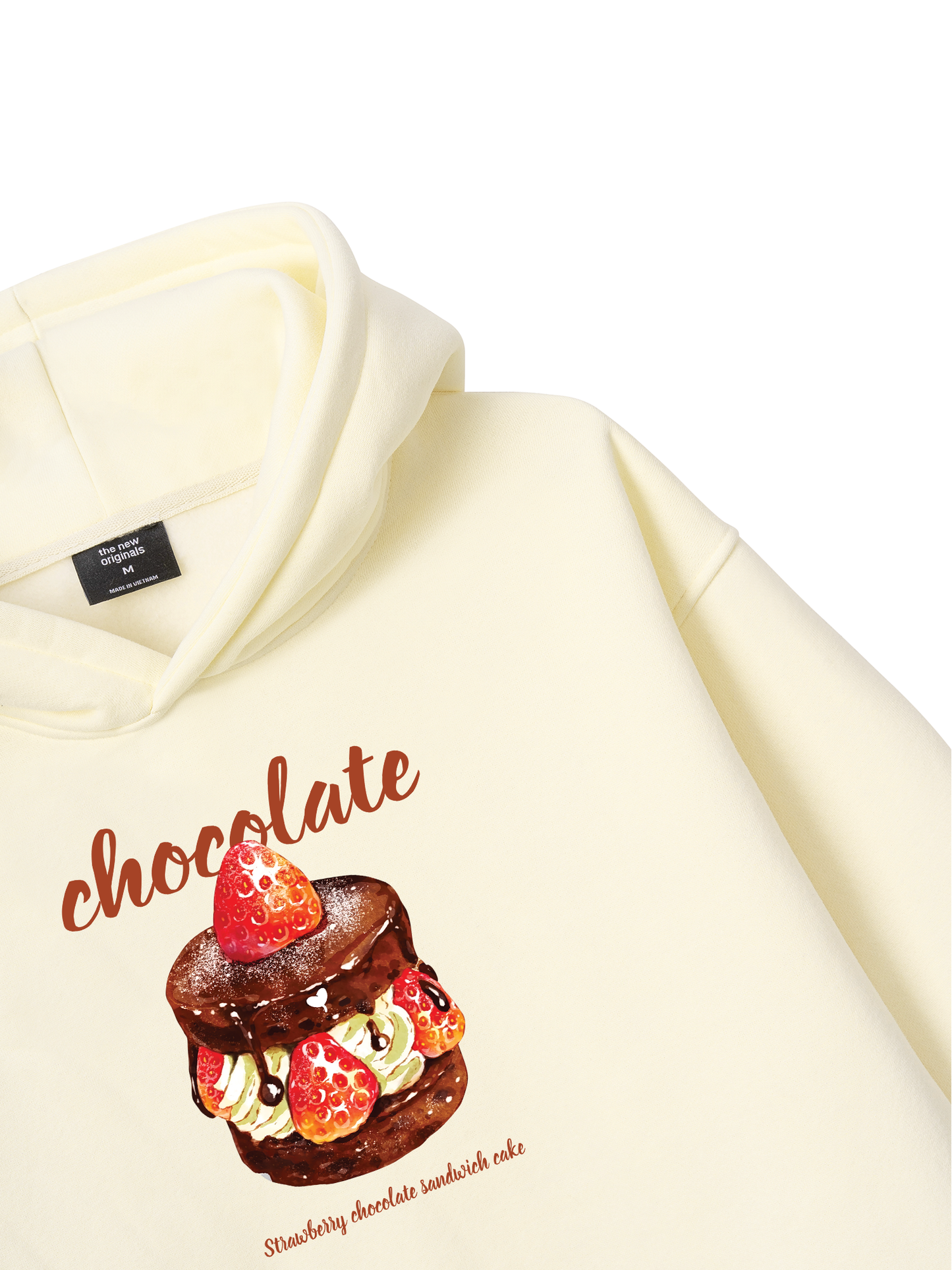 Áo Hoodie Nỉ Bông Strawberry Chocolate