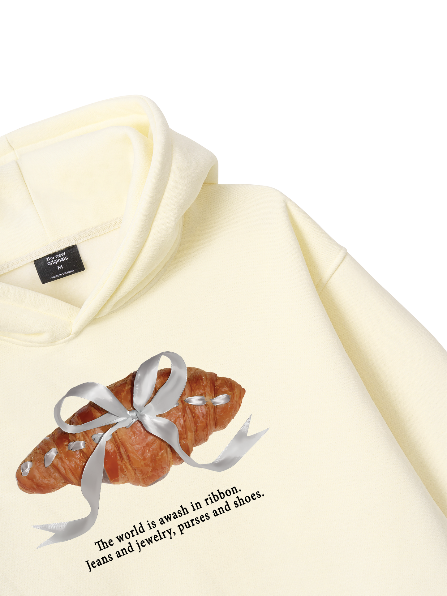 Áo Hoodie Nỉ Bông Sweet Pastry Silver Bow