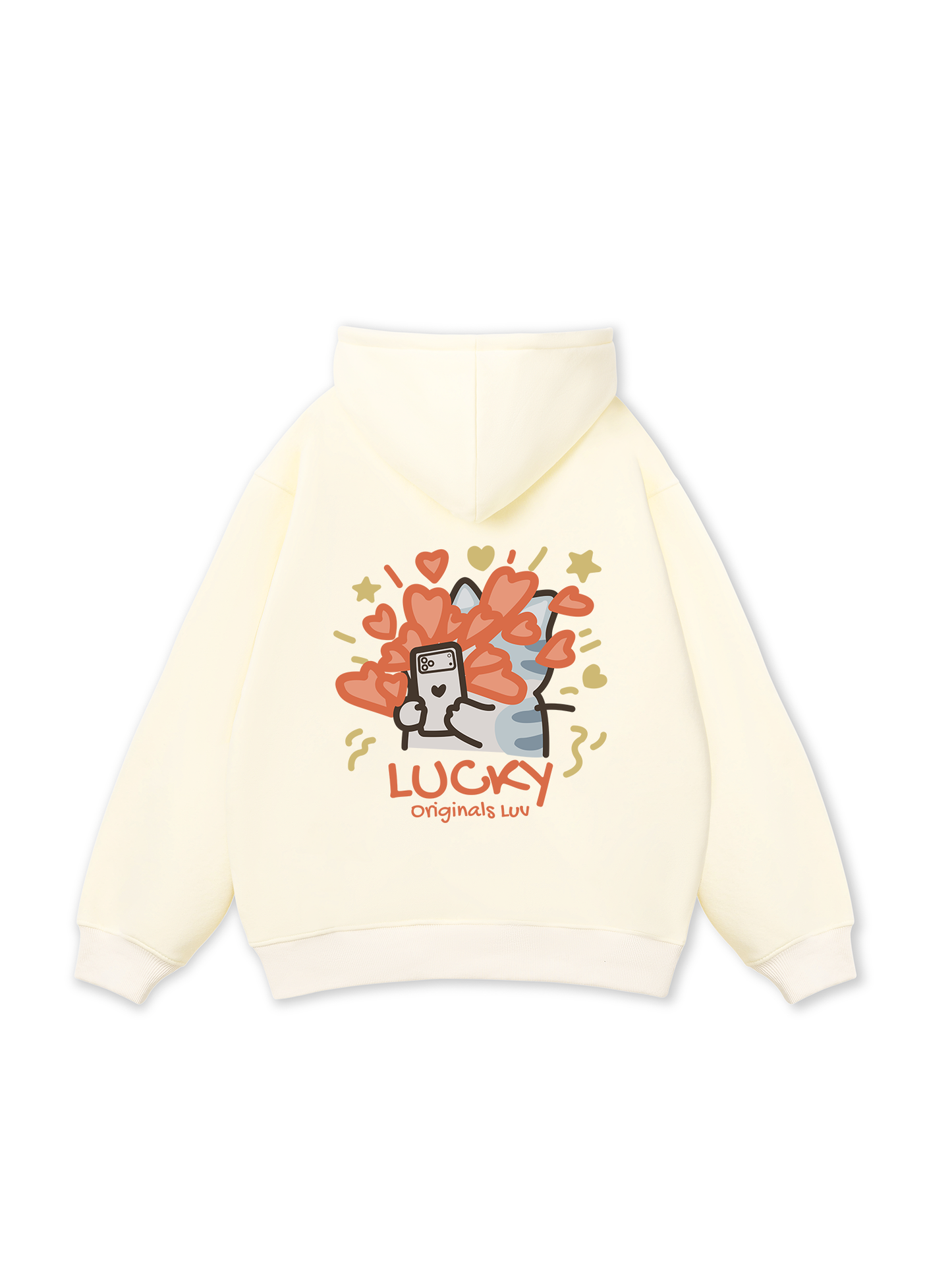 Áo Hoodie Nỉ Bông Lucky Luv Cat Couple