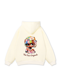 Colorful Plush Doll Head Cover Cartoon girl Hoodie