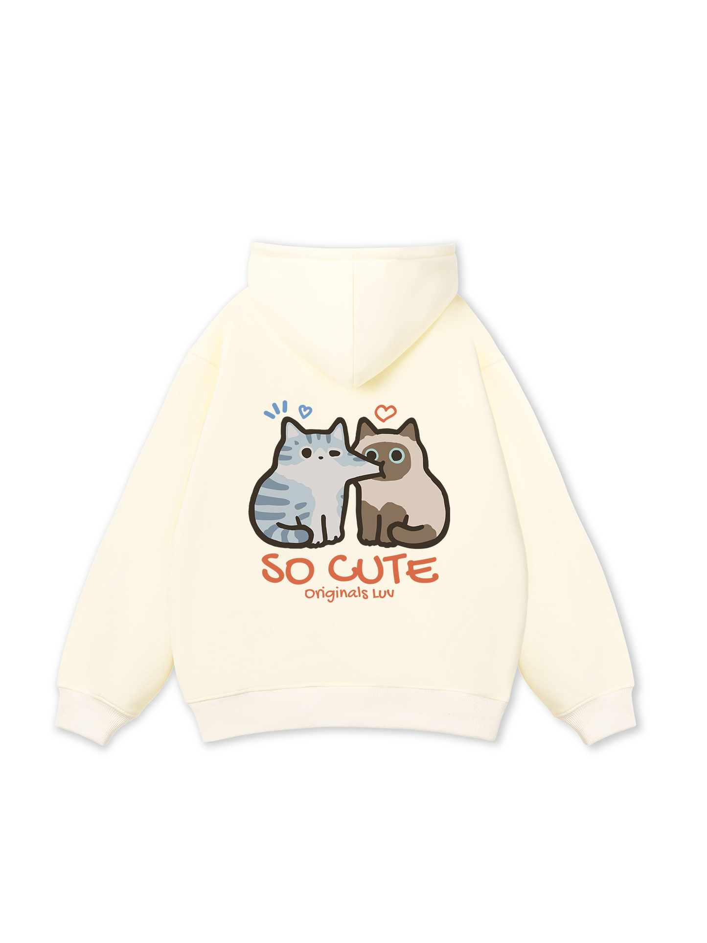 So Cute Cat Couple Hoodie