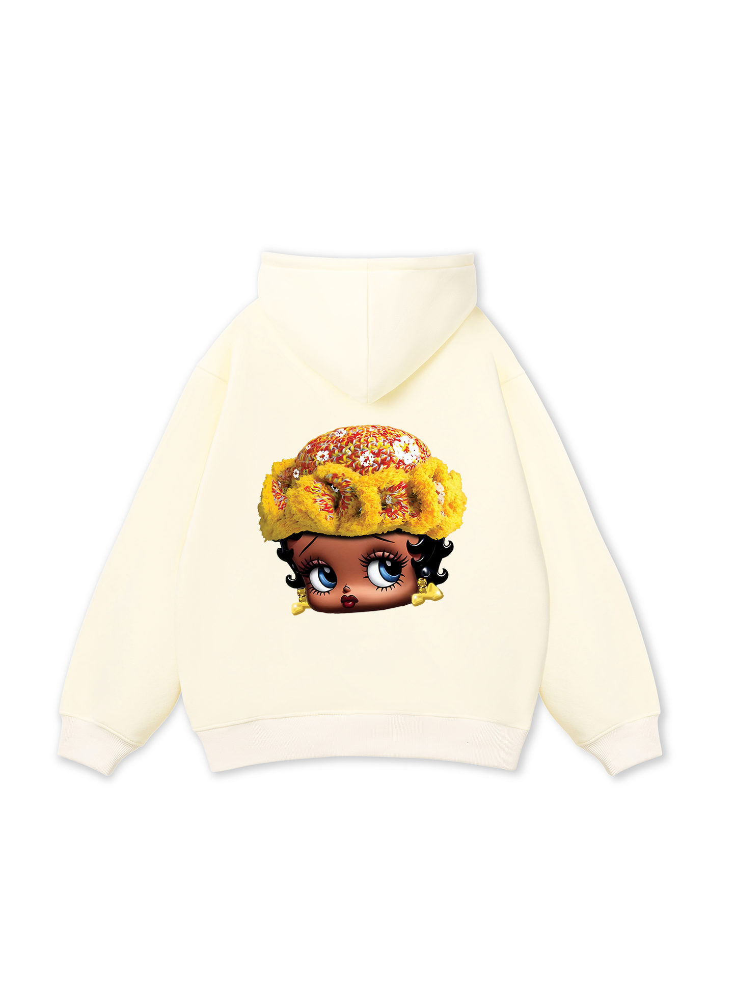 Flower Sun Knit Hat Cartoon Head Hoodie