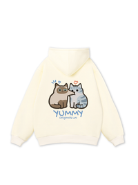 Yummy Luv Cat Couple Hoodie