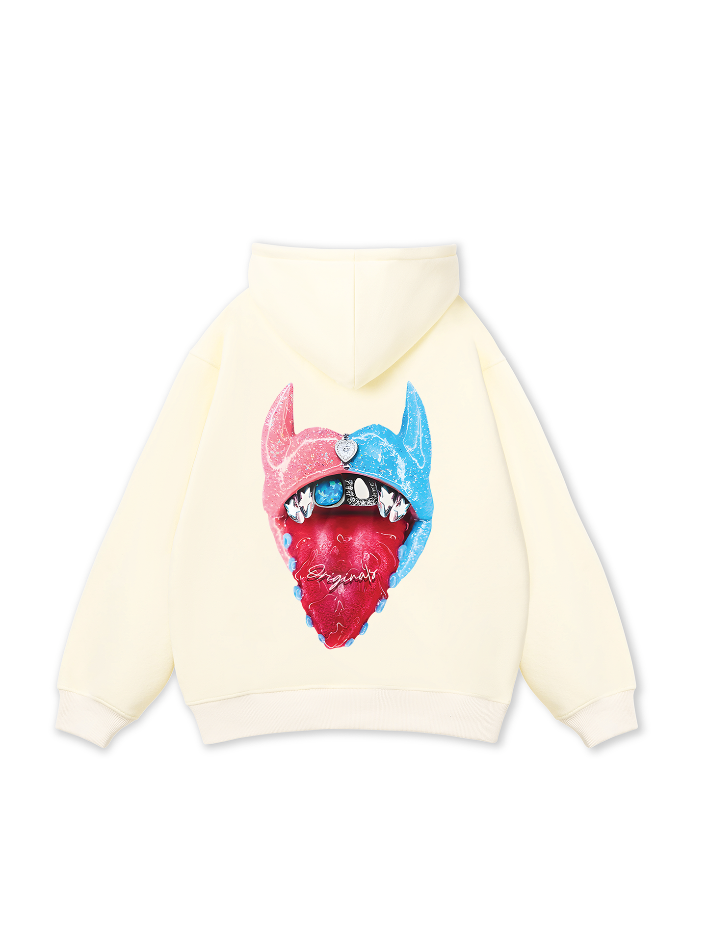 BOUNCE BACK© two-tone devil lip Hoodie