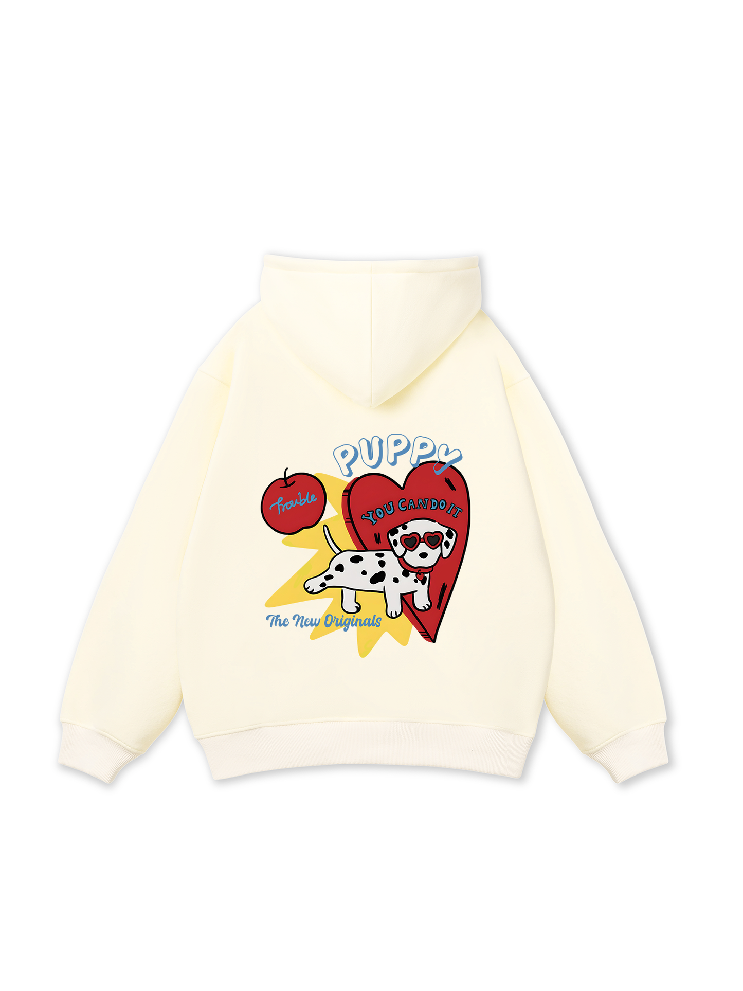 Áo Hoodie Nỉ Bông Puppy You Can Do It
