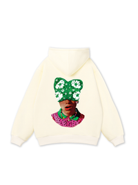 Summer Dopamine Kitty Cap Pink Gradient Hoodie
