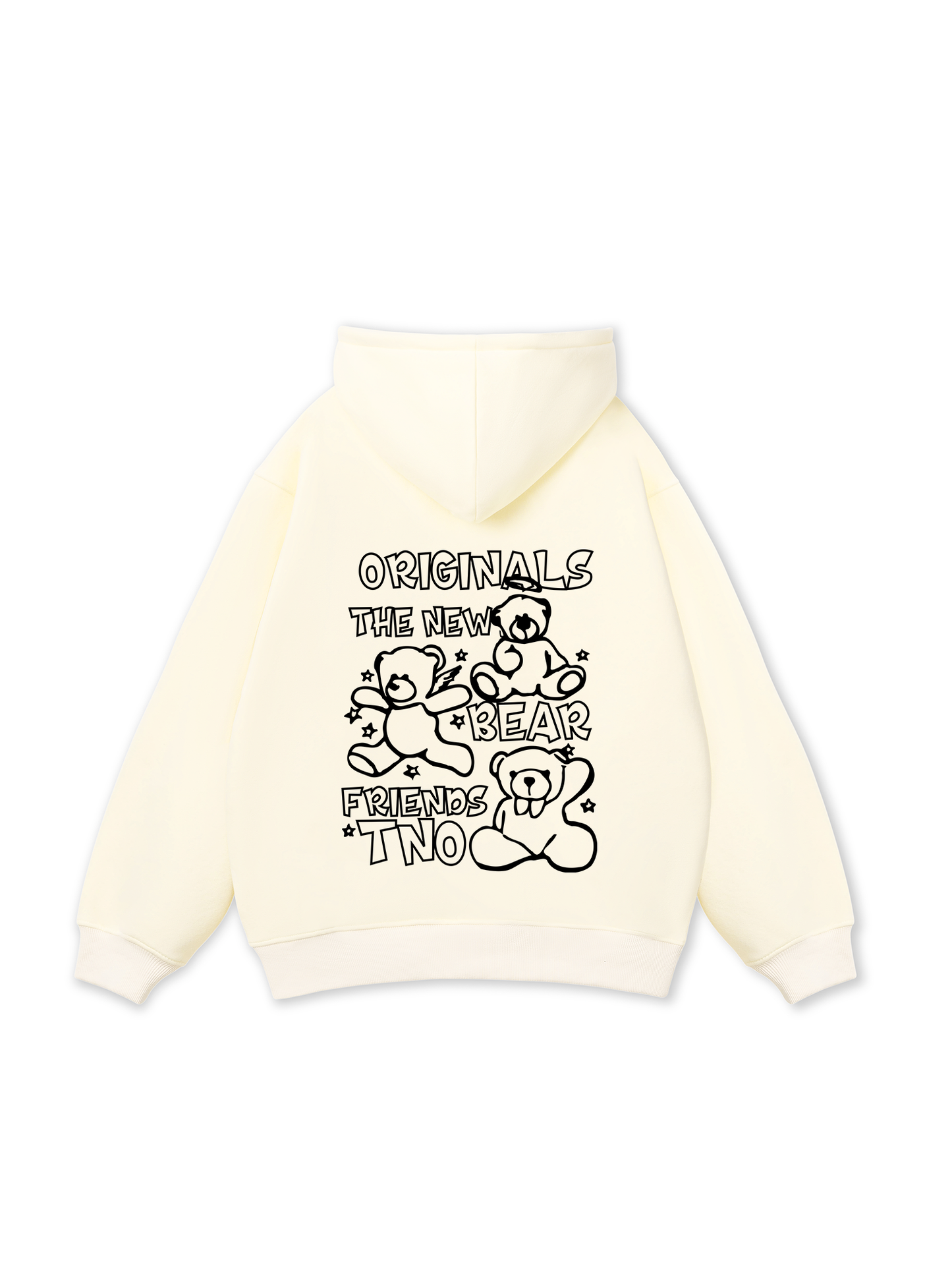 Bear Friends Doodle Artwork Hoodie