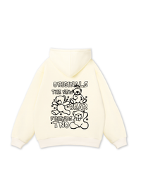Bear Friends Doodle Artwork Hoodie