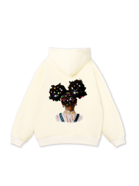 Colorful Diamond Hairpin Afro Girl Hoodie