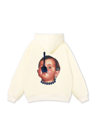 Funny spoon-covered face boy Hoodie