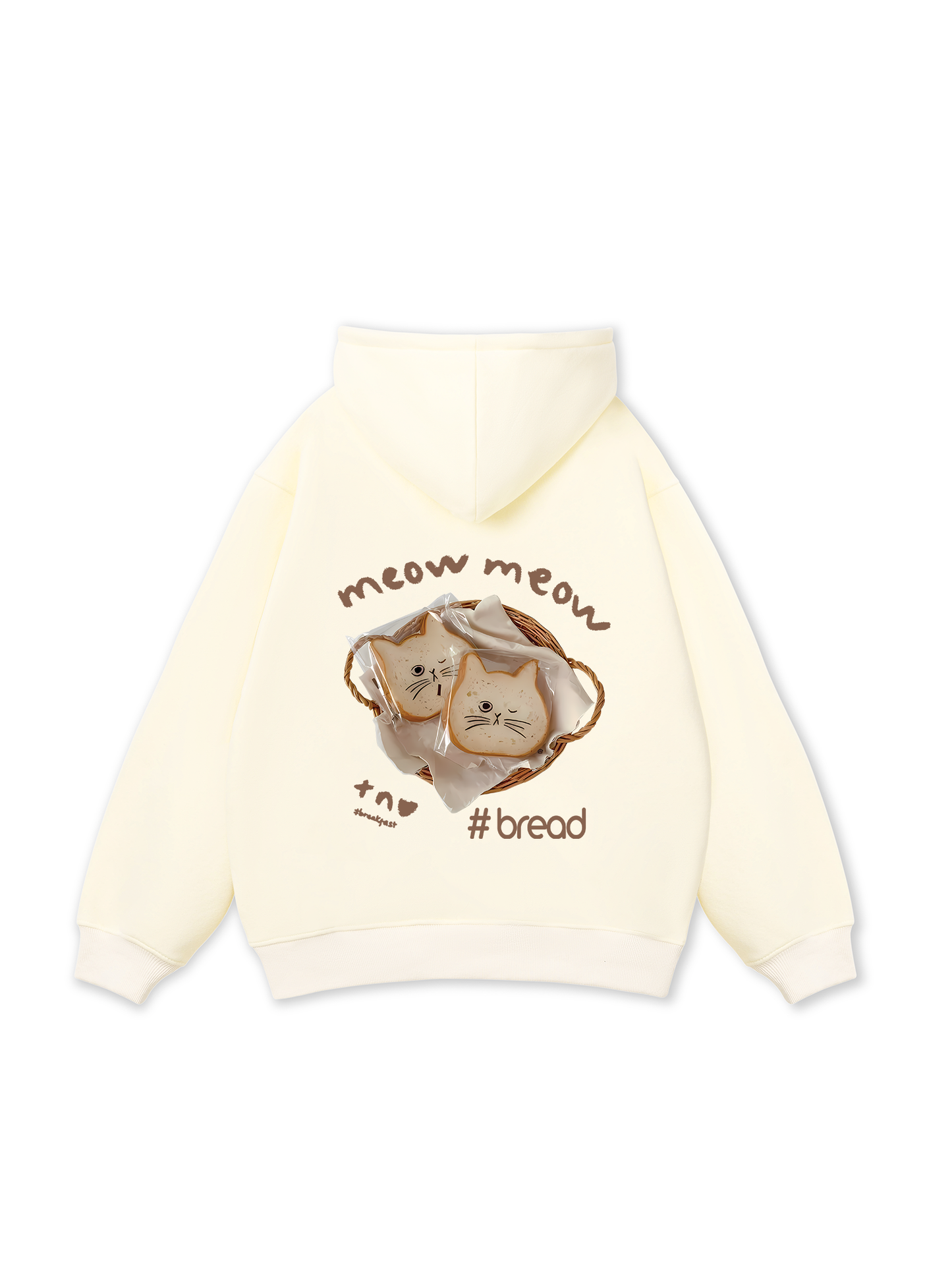 Áo Hoodie Nỉ Bông Sweet Pastry Meow Meow Bead