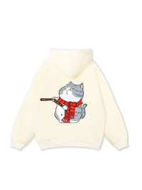 Funny Couple Xmas Cat Hoodie
