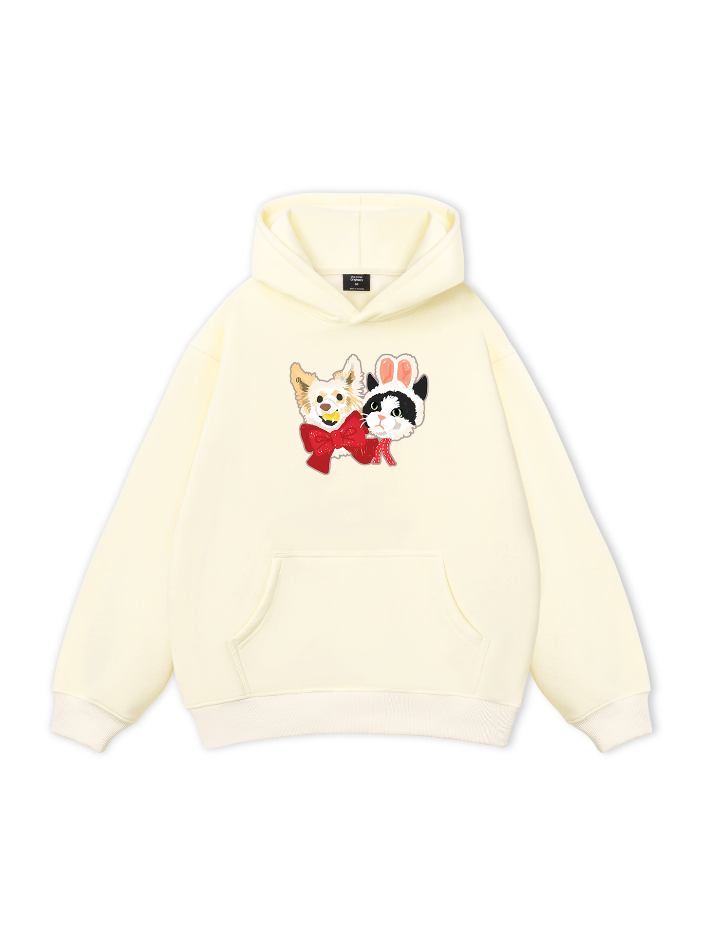 Animal Mood Bestie Puppy And Meow Hoodie