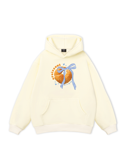 Áo Hoodie Nỉ Bông Sweet Pastry BLue Plaid Bow