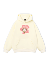 Áo Hoodie Nỉ Bông Flower Cat