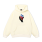 Handheld colorful rhinestone art heart Hoodie