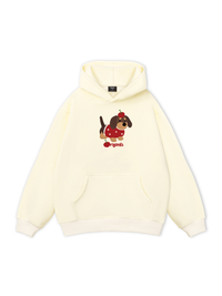Animal Cute Puppy With Cherry Hoodie