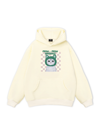 Animal Mood Meow Green Pink Hoodie