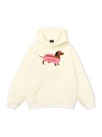 Pink Dachshund Hoodie