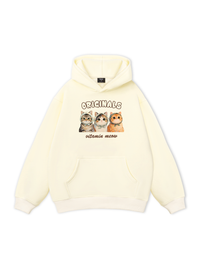 Áo Hoodie Nỉ Bông Cute Three Cat Vitamin Meow