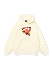 Áo Hoodie Nỉ Bông Sweet Pastry Red Bơ Croissant
