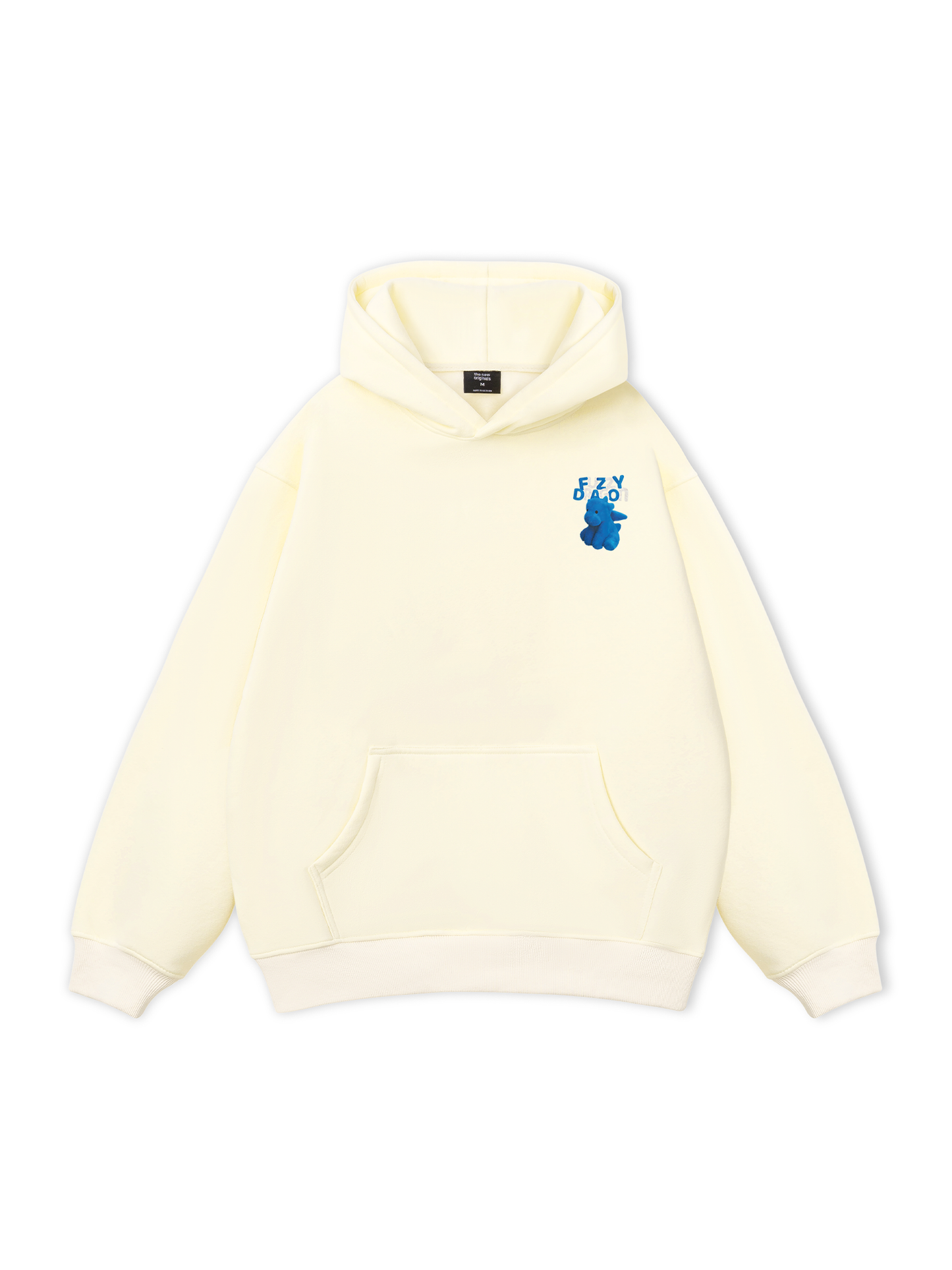 Áo Hoodie Nỉ Bông Fuzzy Font Dragon Blue