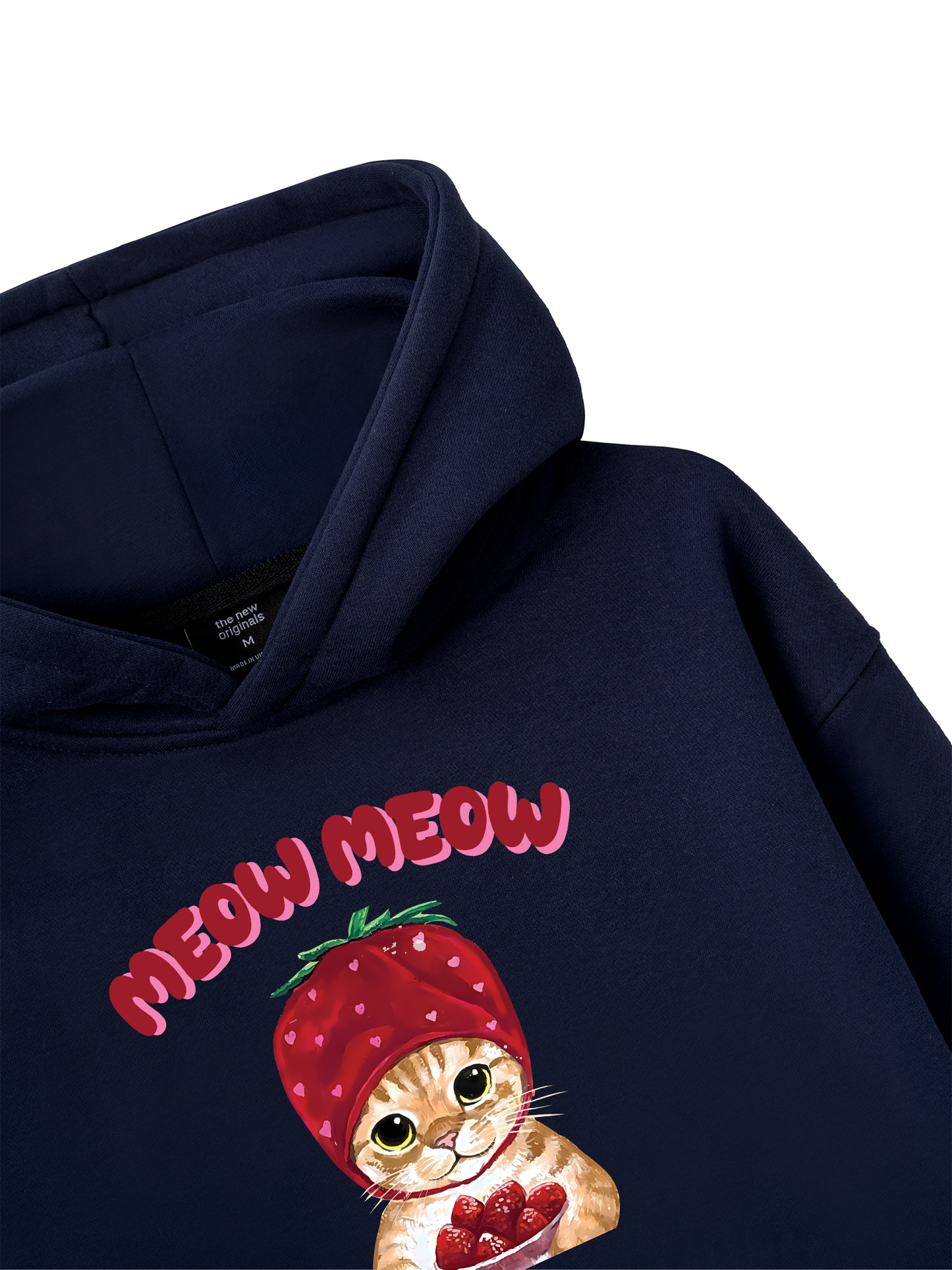 Meow Meow Strawberry Hoodie