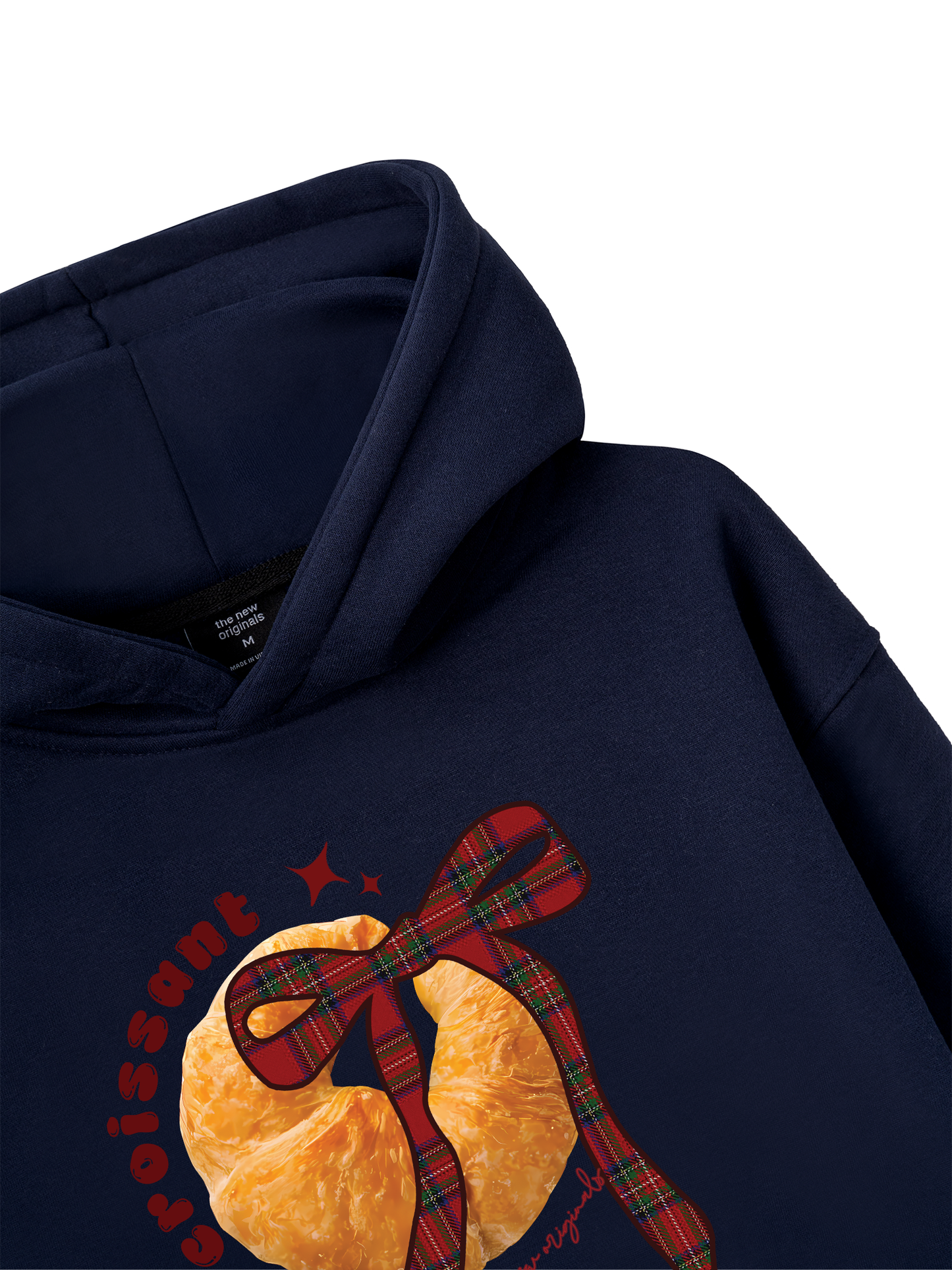 Áo Hoodie Nỉ Bông Sweet Pastry Red Plaid Bow