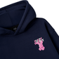 Áo Hoodie Nỉ Bông Pink Fuzzy Font Rabbit