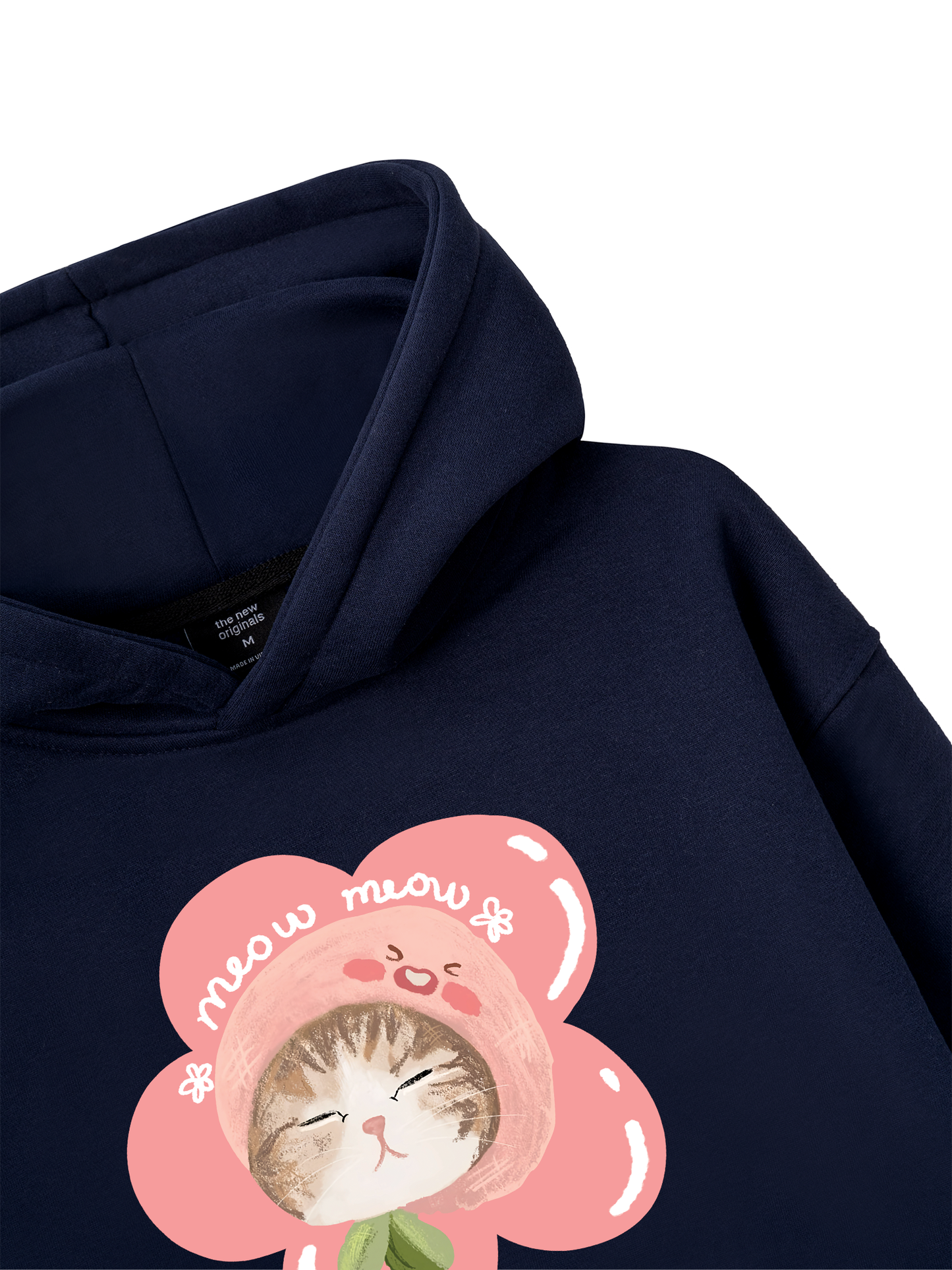 Áo Hoodie Nỉ Bông Flower Cat