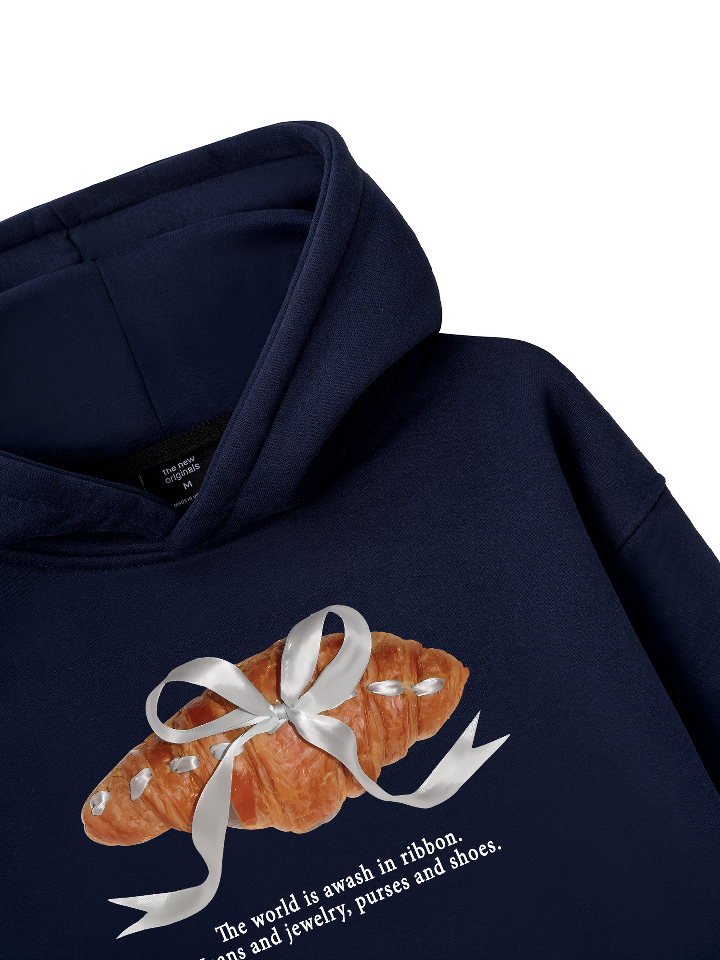 Áo Hoodie Nỉ Bông Sweet Pastry Silver Bow