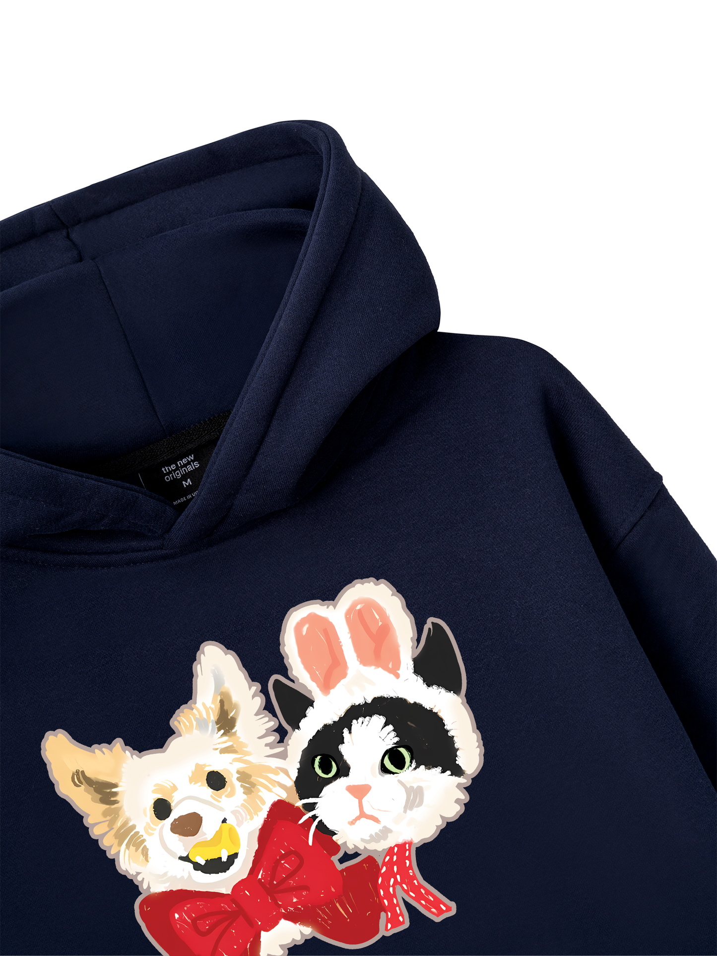 Animal Mood Bestie Puppy And Meow Hoodie