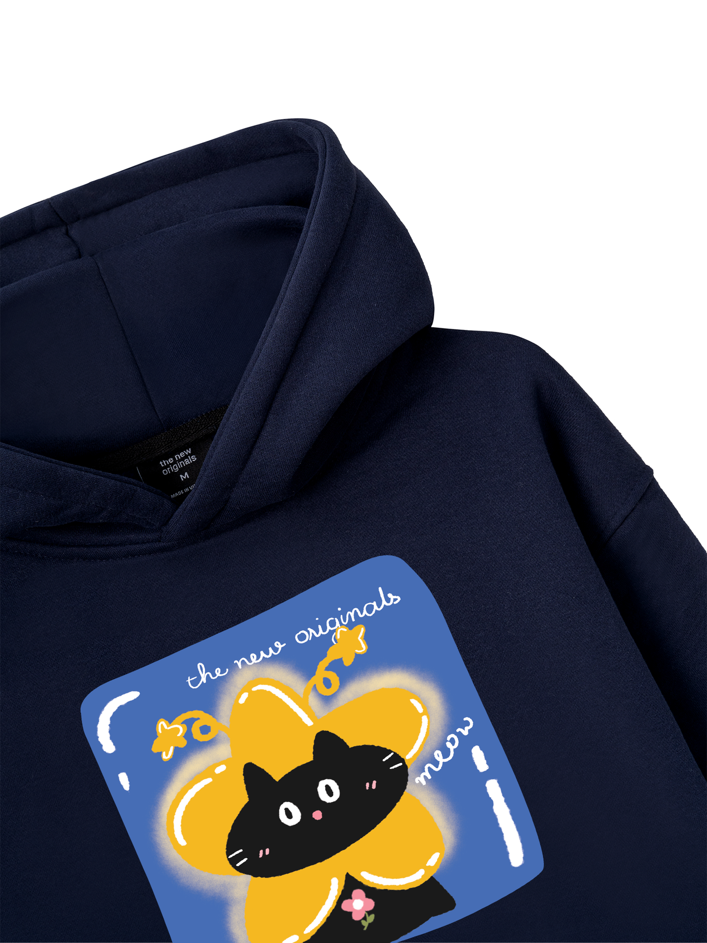 Áo Hoodie Nỉ Bông Black Cute Cat