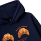 Áo Hoodie Nỉ Bông Croissant Quote